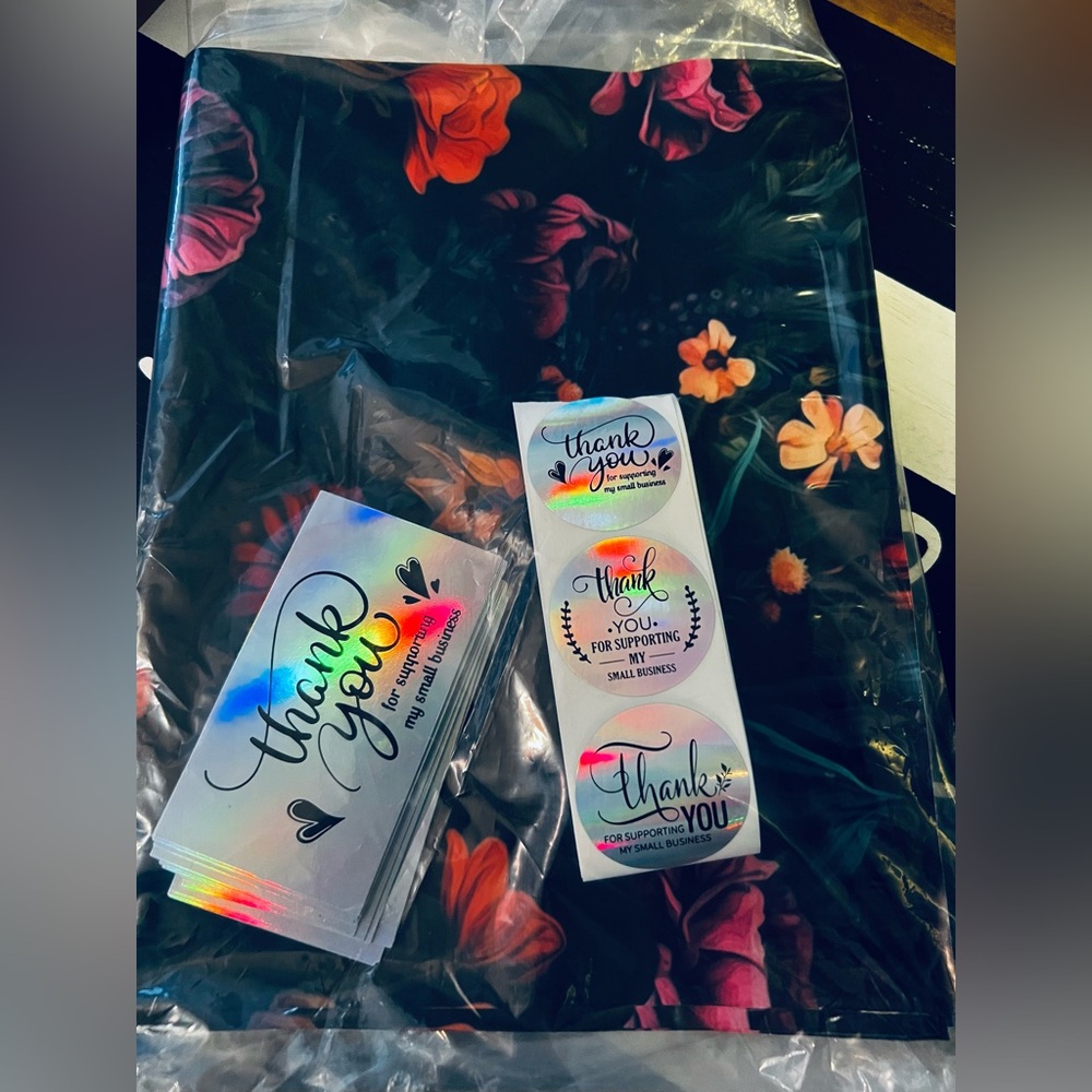 Polymailer set featuring 15 cards, stickers, and a bag. - Picture 4 of 4